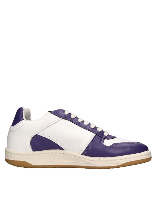 Sneakers in pelle ed ecopelle PAP | PAPU002 136BIANCO-VIOLA